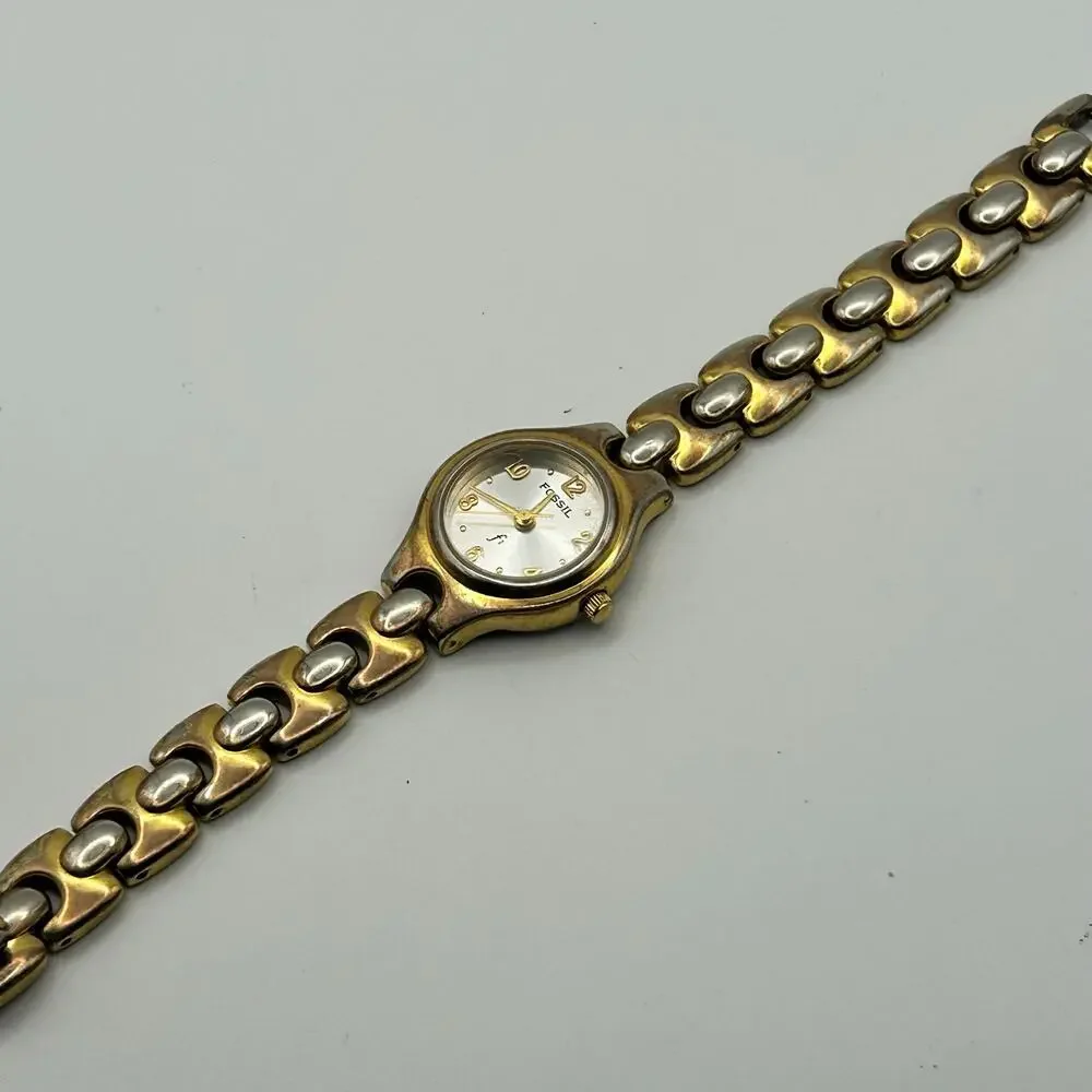 Fossil F2 Gold Silver Stainless Steel Women’s Watch, 22mm